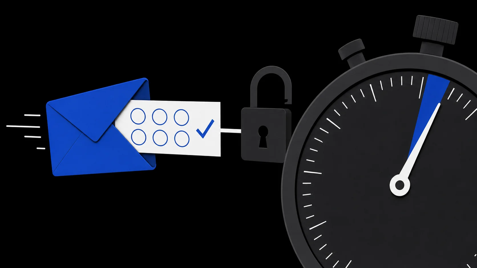 10 minutes for a task in progress A 10-minute inbox for an immediate, single-step verification